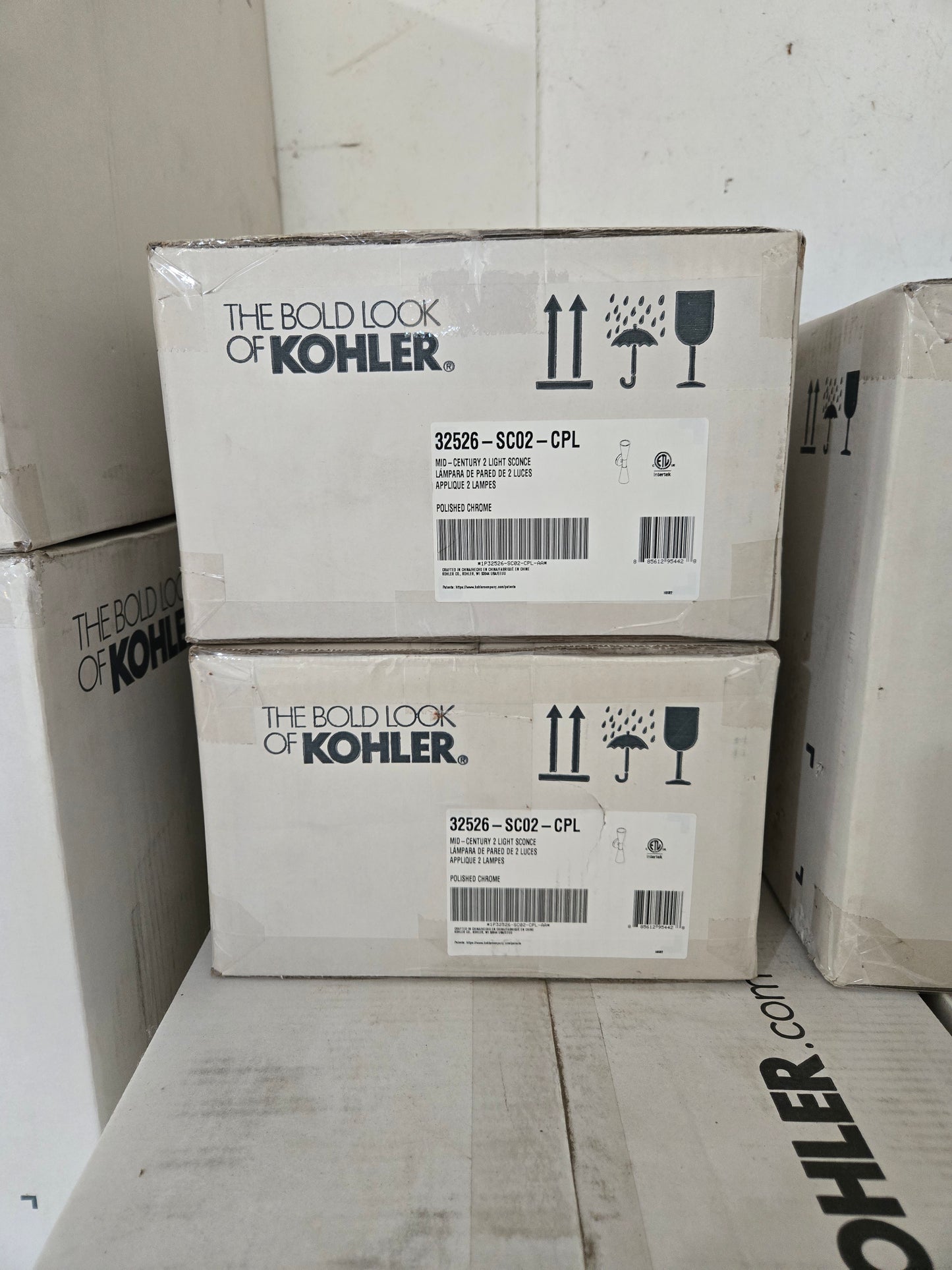 Two-Light Wall Sconce, Midcentury ANN SACKS® by Kohler. #K-32526-SC02-CPL. #885612954428