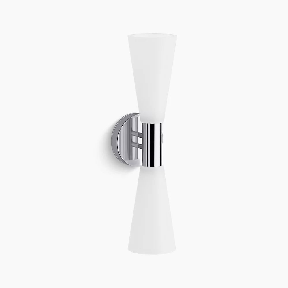Two-Light Wall Sconce, Midcentury ANN SACKS® by Kohler. #K-32526-SC02-CPL. #885612954428