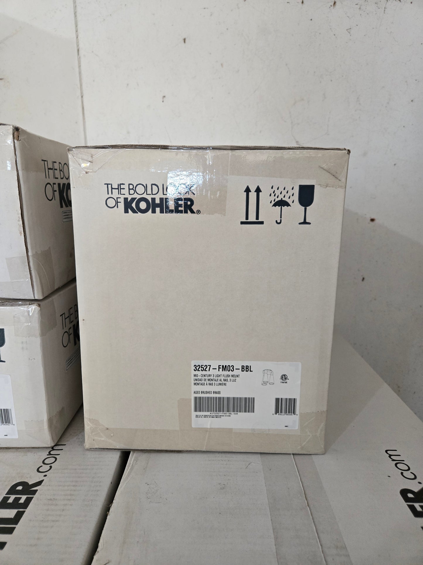 Flush-Mount, 11" Midcentury ANN SACKS® by Kohler. #K-32527-FM03-BBL. #885612954459